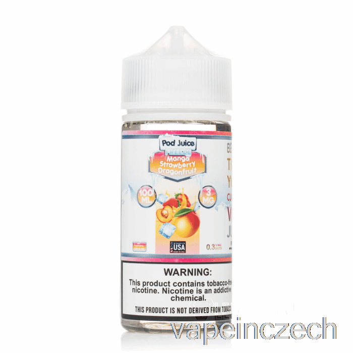 Zmrazit Mango Jahoda Dragonfruit - Lusk šťáva - 100 Ml 0mg Vape Pero